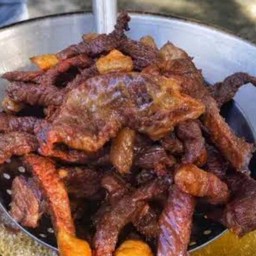 เนื้อแดดเดียวทอด