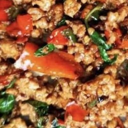 ข้าวกระเพราหมูสับ