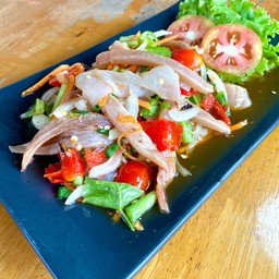 ยำแมงกะพรุน&ปลาหมึกกรอบ