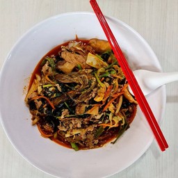 หม่าล่าหมูสไลด์ผัดแห้ง