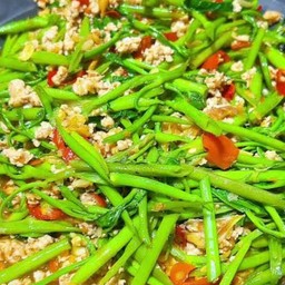 ข้าวผัดเผ็ดผักบุ้ง นา