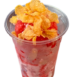 สตอเบอรี่โยเกิร์ต(คอนเฟล้ก+ฟรุตสลัด)