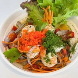 ยำเส้นบุกไข่กุ้งไข่ผำ