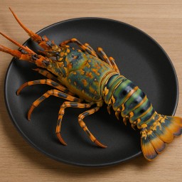กุ้งมังกรสด ตัวละ 7-8 ขีด
