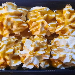 โรตีทิชชู่วิปครีม+คาราเมล Roti Tissu whip cream Caramel