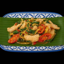 ผัดฉ่าปลากะพง
