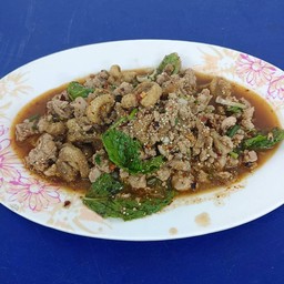 ลาบเป็ดยโส บ้านสร้างแต้ เลียบคลองสอง