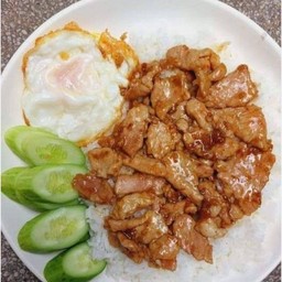 ข้าวไก่กระเเทียม