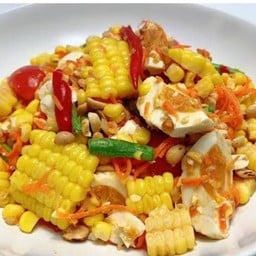 ตำเหลาข้าวโพดไข่เค็ม  Salted Egg Corn Salad