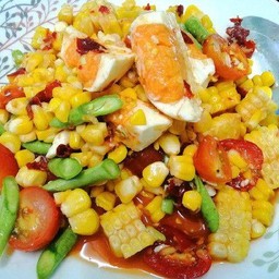 ตำข้าวโพดไข่เค็ม