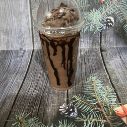 นมสดปั่นโกโก้ราดซอสช้อคโกแล้ต