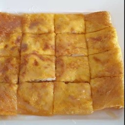 โรตีใส่ไข่+มะพร้าวอ่อน