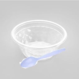 ถ้วยพลาสติก + ช้อน