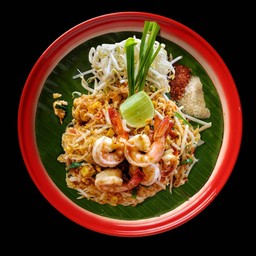 ผัดไทยกุ้งสด