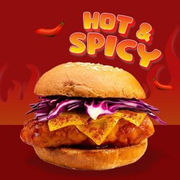 Hot & Spicy Korean Chicken Burger