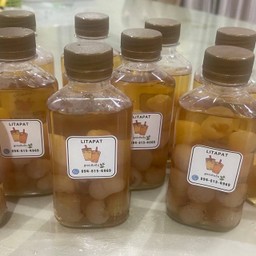 น้ำลำไยอยแห้งสีทอง สดชื่น ลูกโตเนื้อเน้นๆๆ10 ลูกกว่า