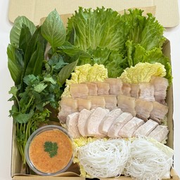 เมี่ยงอกไก่หมูสามชั้น