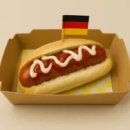 Classic Baguette ขนมปังบาเก็ต กับไส้กรอกหมูรมควัน