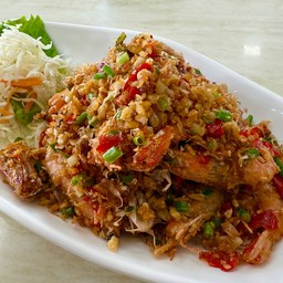 กุ้งผัดพริกเกลือ
