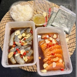 Set แซลม่อน + Set กุ้ง ดองซีอิ้ว