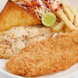 สเต๊กปลาดอรีย่าง + สเต๊กปลาดอรีทอด