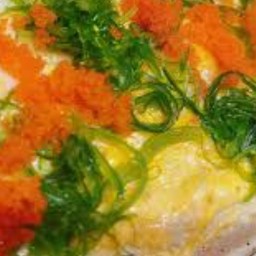 ข้าวไข่ข้น-ยำสาหร่าย ไข่กุ้ง