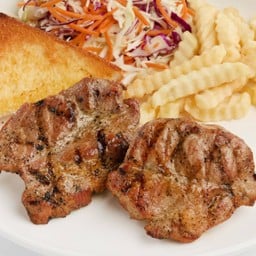 สเต๊กหมูสันคอทีเด็ด + สเต๊กหมูสันคอพริกไทยดำ