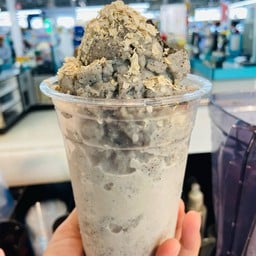 นมข้าวโอ๊ต งาดำคั่วบด