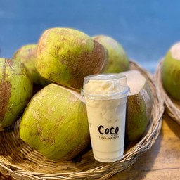 มะพร้าวปั่นนมสด