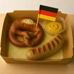 Weisswurst & Pretzel Delight ไส้กรอกไวซ์เวิร์ซ กับเยอรมันเพรซเซล