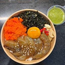 ข้าวหน้ากุ้งดองซีอิ้ว