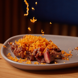 Grilled Thai Wagyu Tongue with  Salted Egg Yolk