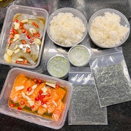 Set แซลม่อน + Set กุ้ง ดองน้ำปลา