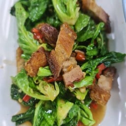 ราดหน้ายอดผักบ้านบดินทร์&ตามสั่ง สาขา2 แฮ๊ปปี้แลนด์