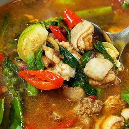 (ฟรีข้าว1ถุง)แกงป่าใส่ไก่