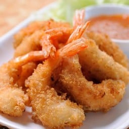 กุ้งชุบแป้งทอด  Fried shrimp