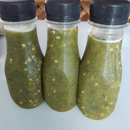 น้ำจิ้ม ซีฟู๊ด รสเด็ด สูตร เขียว  บรรจุขวด 120 ml