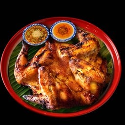 ไก่ย่างสมุนไพร เต็มตัว