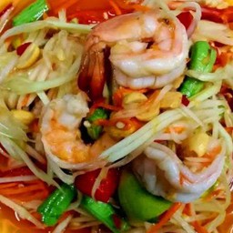 ตำกุ้ง (สุก)