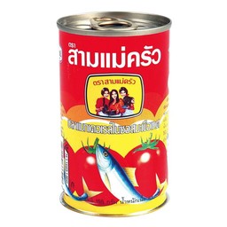 ปลากระป๋องสามแม่ครัว ปลาแมคเคอเรลในซอสมะเขือเทศ