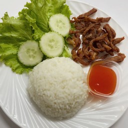 ข้าวหมูแดดเดียว