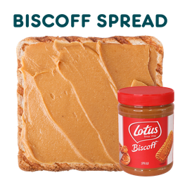 ขนมปังปิ้งเนย+ บิสคอฟสเปรด