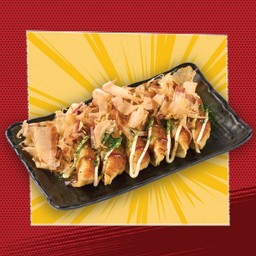 เกี๊ยวซ่าโอโคโนมิ 6 ชิ้น (หมู / ไก่)