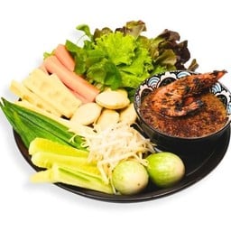 มินกะตอ ปลาร้าจิ้มผักสด