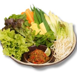 ปลาร้ากะเหรี่ยงจิ้มผักสด