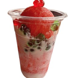 สตอเบอรี่โยเกิร์ต(เยลลี่แดง+เยลลี่เขียว)