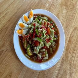 ตำเเตงไข่ต้ม