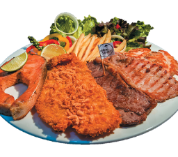 Set 11 สเต็ก ไก่ +หมู +โคขุน +ปลาทอด +แซลมอล