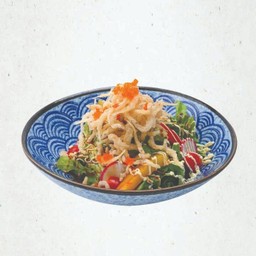 Shirauo Salad l สลัดปลาเงินทอด