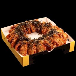 เกี๊ยวซ่า ราดซอสยากิ 5 ชิ้น